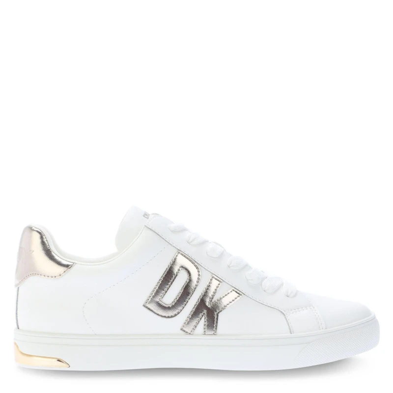 Image of DKNY Abeni Lace Up Trainers White female UK 4