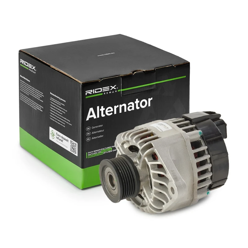 Image of RIDEX REMAN 4G0876R Generator Alternator Charging Current: 90A, Voltage: 14V, with integrated regulator Alternator (4)