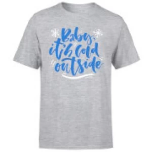 Image of Baby It's Cold Outside T-Shirt - Grey - 3XL