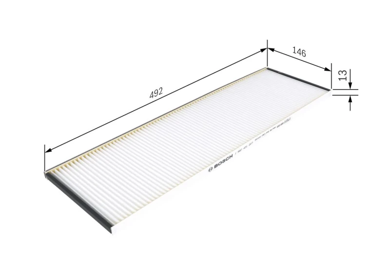 Image of Bosch 1 987 431 207 Pollen filter Particulate Filter Filter,interior air (424)