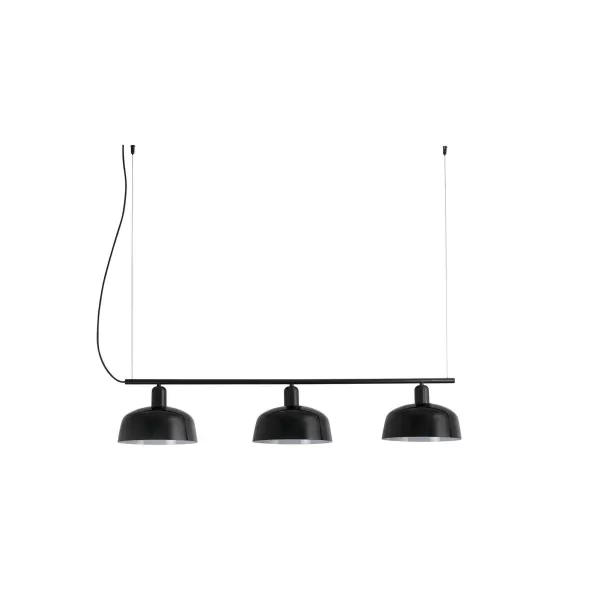 image of Tatawin Medium Black Linear Bar Pendant Lamp