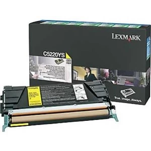 Image of Lexmark C5220YS Yellow Laser Toner Ink Cartridge