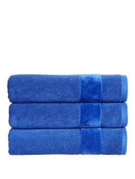 Image of Christy Prism Vibrant Plain Dye Turkish 55Ogsm Towel Range - Blue Velvet - Bath Towel