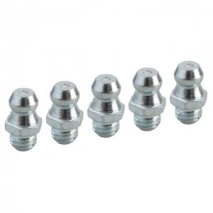 Image of Faithfull Grease Nipple Straight 1/4in UNF (Pack 5)