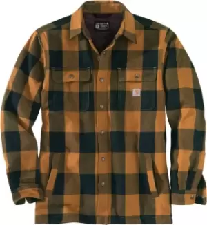 Image of Carhartt Hubbard Sherpa Lined Jacket, brown, Size 2XL, brown, Size 2XL