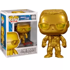 image of WWE The Rock (Metallic) EXC Pop! Vinyl Figure