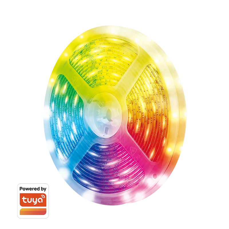 Image of LogiLink WiFi Smart RGB+5700K Light Strip. 5m. Tuya compatible