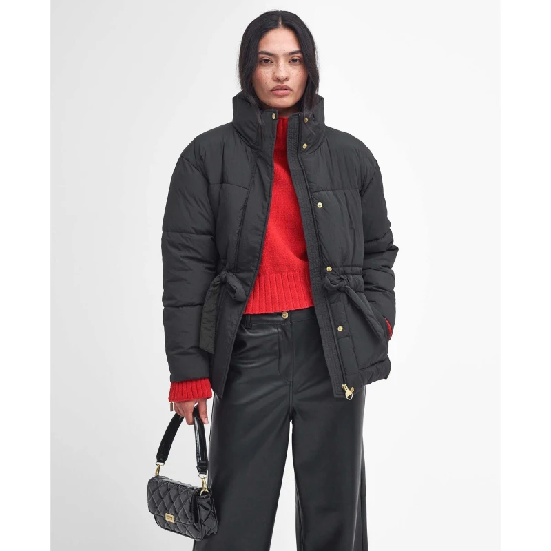 Image of Barbour International Cindy Puffer Jacket - Black 16