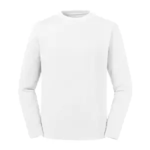 Image of Russell Unisex Adult Reversible Organic Sweatshirt (XXL) (White)