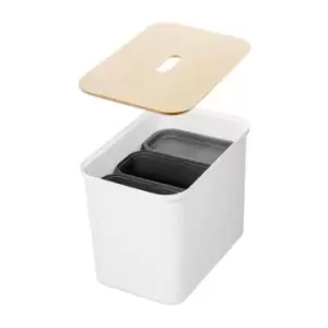 image of Smartstore 3 X 13L Internal Containers & External 76L Box Doubling Up As A Seat/Stool.