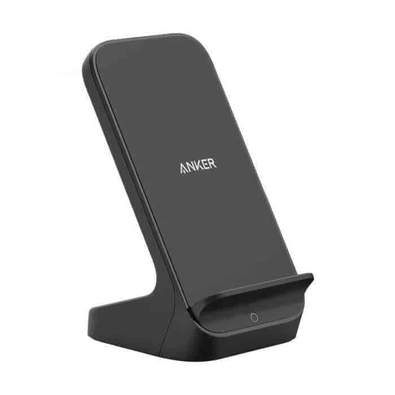 Image of Anker PowerWave II Qi Enabled 15W UK Wireless Charging Stand Black Grey