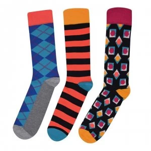 Happy Socks Happy 3 Pack Mix Dot Socks - Blue