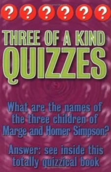 Image of Three of a Kind Quizzes by Christopher Rigby Book
