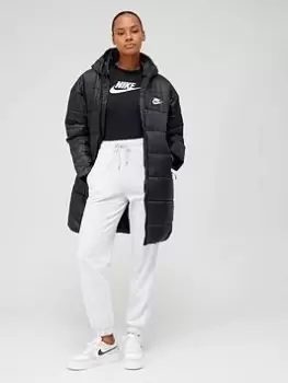 image of Nike NSW Synthetic Repel HD Parka - Black/White, Size L, Women