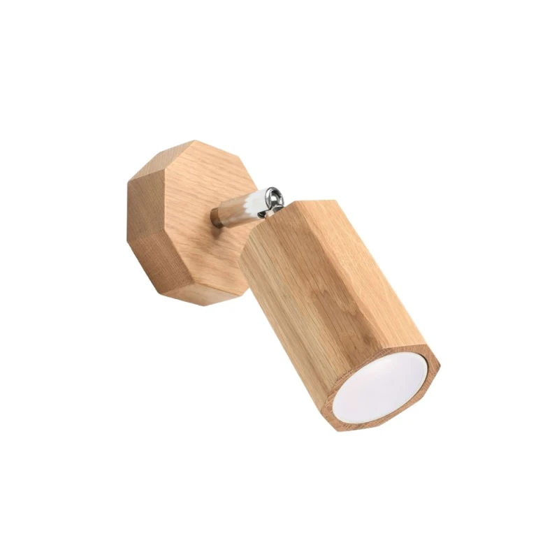 Image of Sollux Lighting Scandinavian Design Wall Lamp - Wood Zake - High Quality GU10 Lighting