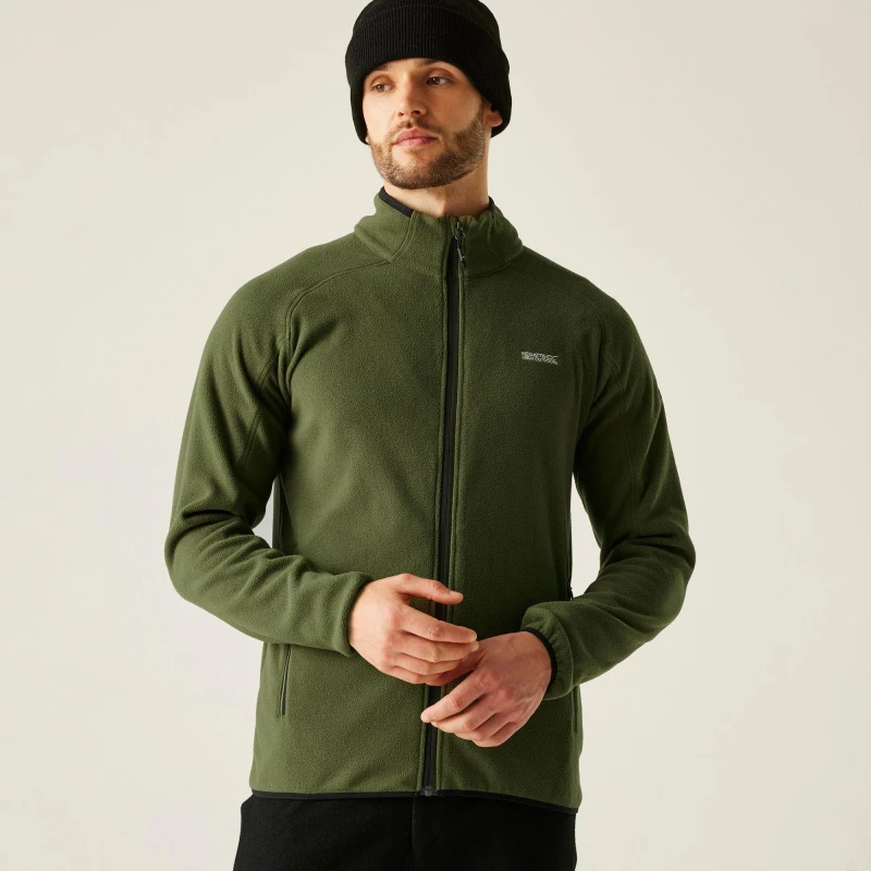 Image of Regatta Regatta Men Hadfield Fleece in Olive Size: Medium Olive M Male 5063516139447