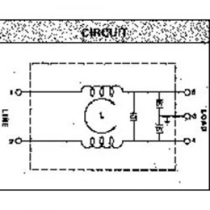 Image of EMI filter 250 V AC 10 A 0.3 mH L x W x H 68 x