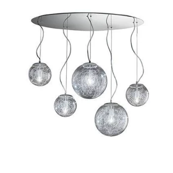 Image of Mapa Max 5 Light Cluster Ceiling Pendant Chrome, E27