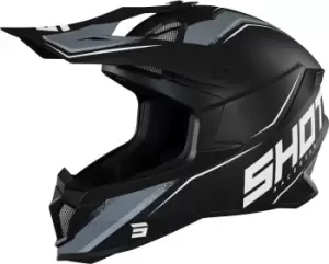 Shot Lite Prism Motocross Helmet, black-white, Size L, black-white, Size L