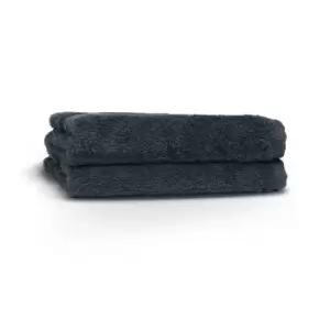 Image of Loft Combed Cotton 2 Pack Face Cloth Slate