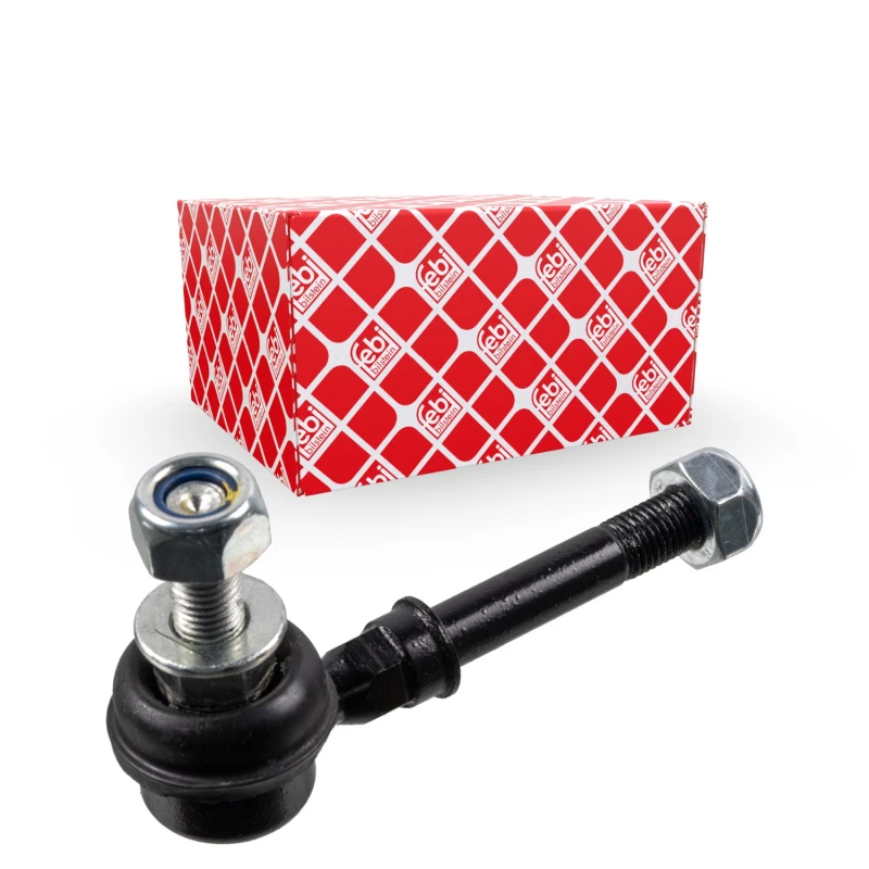 Image of FEBI BILSTEIN 21808 Anti-roll bar link OE Turbo NEW, Front Axle Right, with nuts Steel Link Stabiliser (3229)