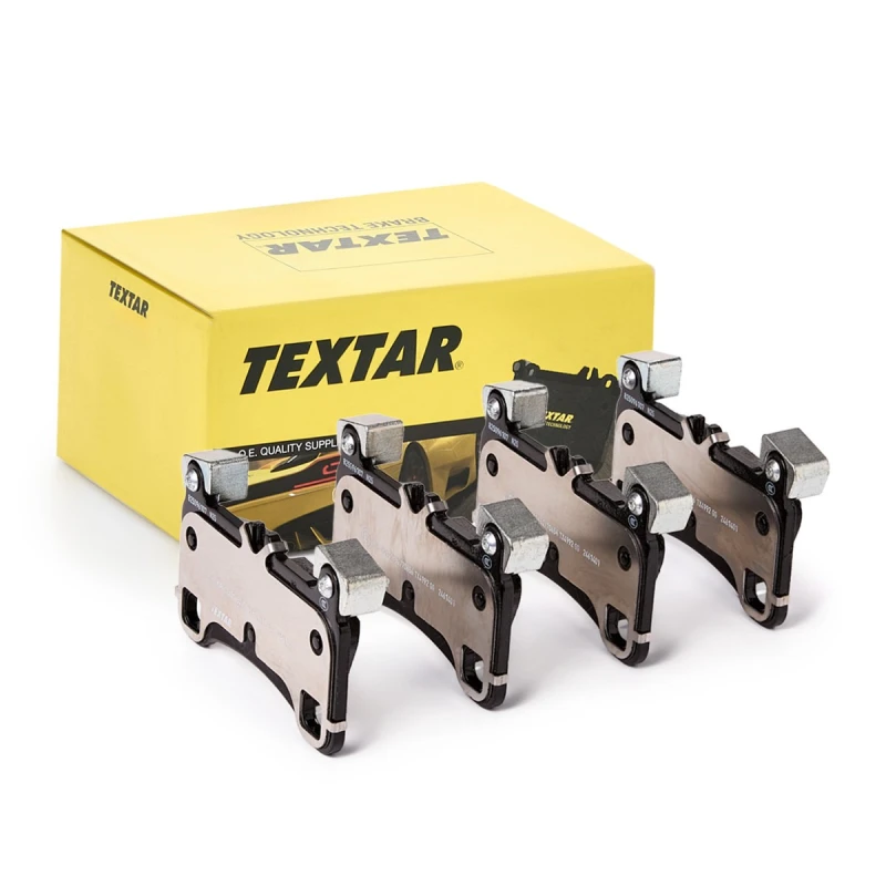 Image of TEXTAR 2461401 Brake pad set prepared for wear warning indicator, with counterweights Brake Pad Set,disc brake (402)