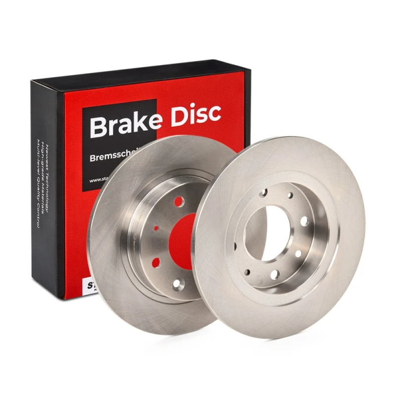 Image of STARK SKBD-0020249 Brake disc Rear Axle, solid, Cast Iron, Uncoated, Untreated, without bolts/screws Cast Iron Brake Disc (82)