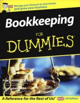 Image of Bookkeeping for Dummies by Paul Barrow Paperback