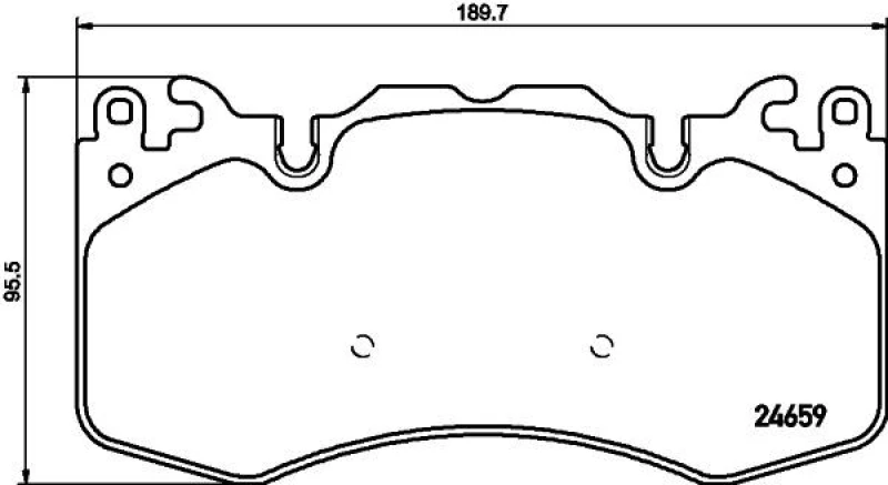 Image of HELLA Brake pad set HELLA 8DB 355 016-151
