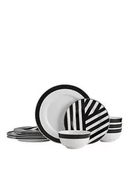 Image of Mikasa Mk Luxe Deco 12 Piece Dinner Set