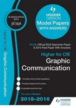 Image of Higher Graphic Communication 2015/16 Sqa Specimen Past and Hodder Gibson Model Papers by Sqa Book