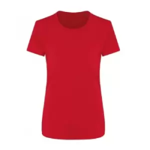 image of Ecologie Womens/Ladies Ambaro Recycled Sports T-Shirt (M) (Fire Red)