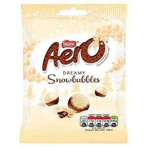 image of Nestle Aero Snowbubbles Bag 80g