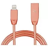 image of Aquarius Lightning to USB Sync Cable Rose Gold 1 m