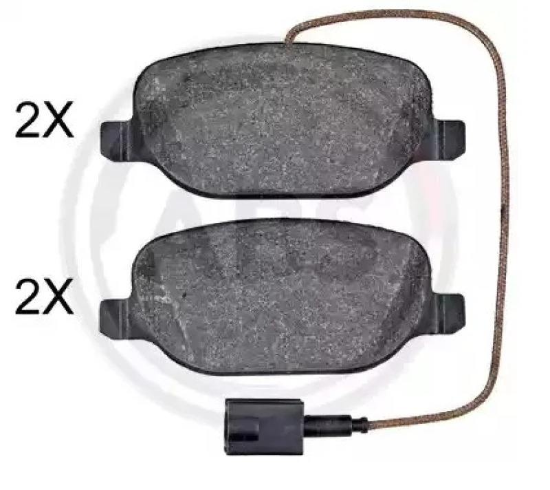 Image of A.B.S. 35084 Brake pad set with integrated wear sensor Brake Pad Set,disc brake (402)