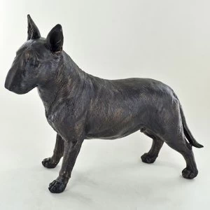 Image of Bull Terrier Standing Cold Cast Bronze Sculpture 19cm