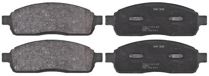 Image of A.B.S. 38447 Brake pad set without integrated wear sensor Brake Pad Set,disc brake (402)