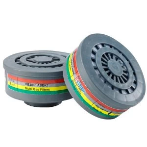 Image of BBrand ABEK1 Air Filters Grey for BB3000 Respirators