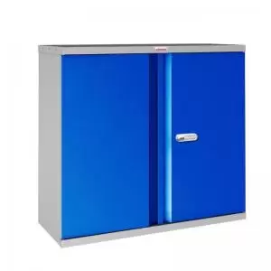 Image of Phoenix SC Series SC1010GBE 2 Door 1 Shelf Steel Storage Cupboard Grey