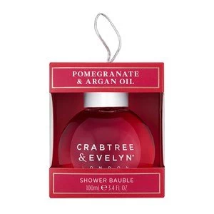 image of Crabtree & Evelyn Pomegranate and Argan Oil Shower Bauble 100ml