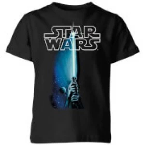 image of Star Wars Lightsaber Kids T-Shirt - Black - 11-12 Years