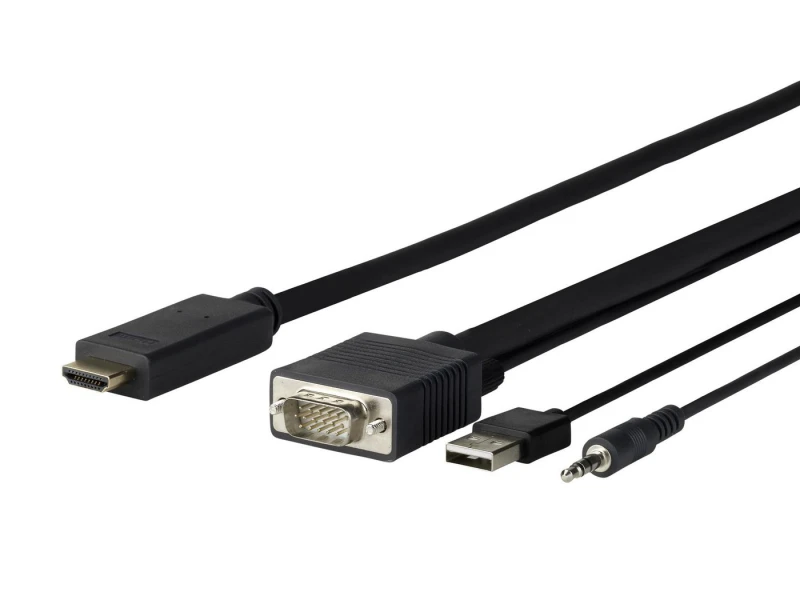 Image of Vivolink PROVGAHDMI1 video cable adapter 1m HDMI VGA (D-Sub) + 3.5mm