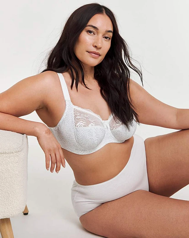 Image of Elomi Elomi Morgan Full Cup Wired Bra White White - Elomi - Size: 34G White Female 34G GK21116