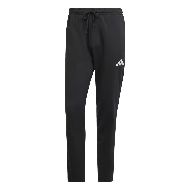 Image of Adidas SPORTSWEAR Essentials Jersey Joggers with Small Logo Black Cotton S
