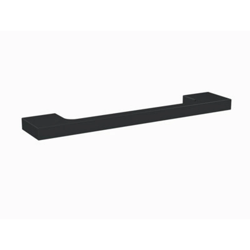 Image of Hudson Reed Slim Line D Shape Furniture Handle Brass Build, Modern Bathroom Furniture Accessories In Satin Nickel Finish, 150mm