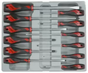 image of Teng Tools MD912N 12pc Mega Drive Screwdriver Set - Slotted, Phillips & Pozi