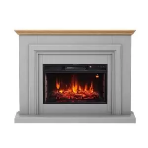 image of Focal Point Horsham Oak & Grey Fire Suite