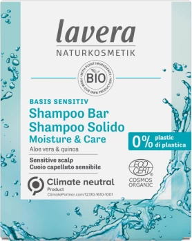 image of Lavera Basis - Moisture & Care Shampoo Bar - 50g