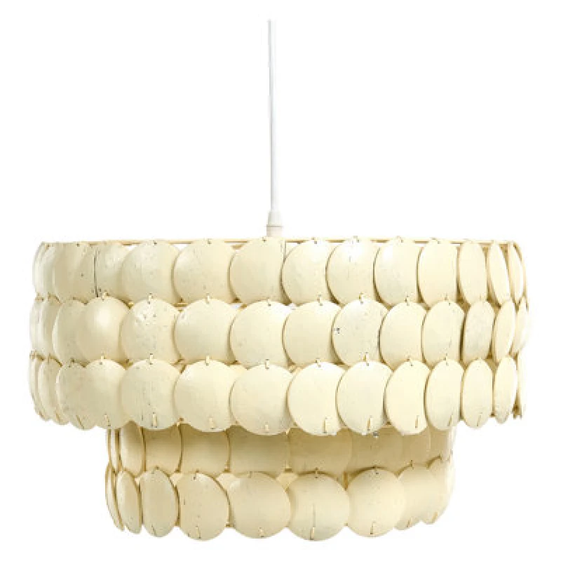 Image of Beliani Chandelier Kotmale Coconut Shell Light Beige