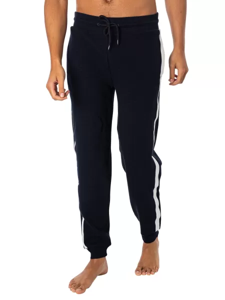 Image of Tommy Hilfiger Lounge Brand Stripe Joggers Desert Sky S